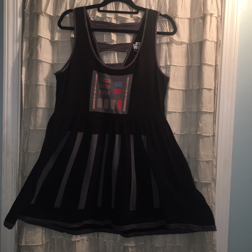 Darts Vader Tank Flare Dress